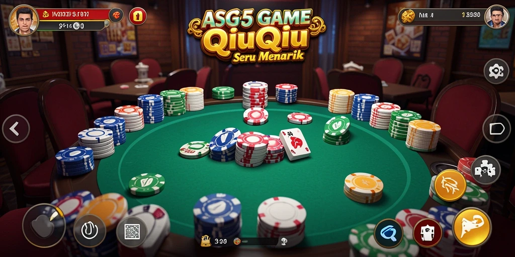 Tampilan utama gameplay QiuQiu ASG55 yang menarik.