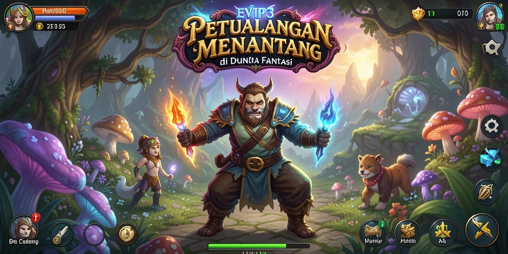 Tampilan gameplay petualangan yang mengesankan dari EVIP3.