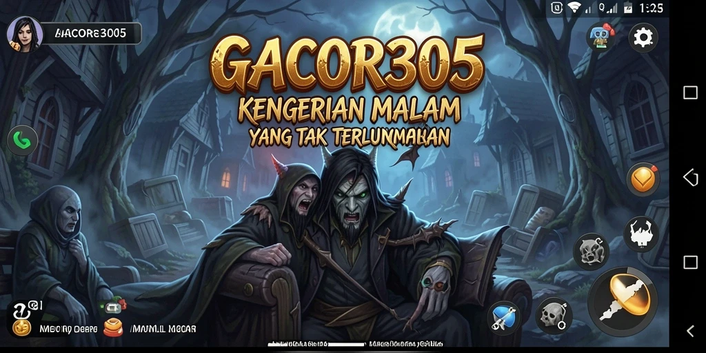 Screenshot menampilkan momen menakutkan dalam GACOR305.