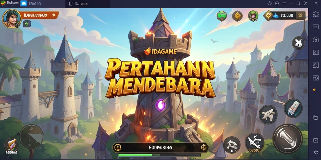 Gambaran gameplay menawan dalam IDAGAME Tower Defense.