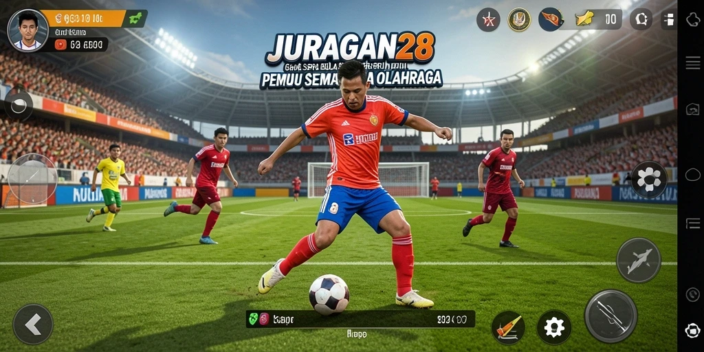 Tangkapan layar utama dari gameplay menarik JURAGAN28.