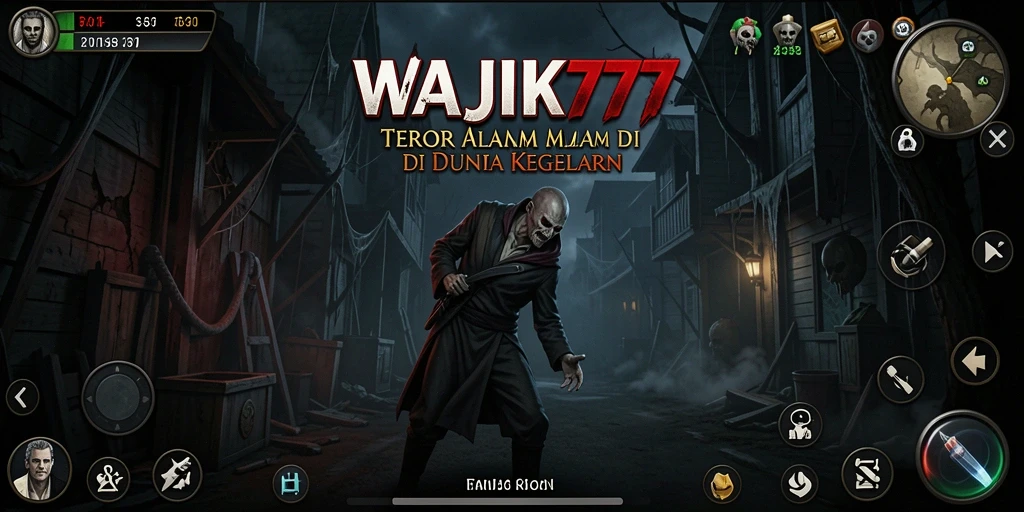 Screenshot menampilkan karakter dalam kegelapan, merasakan ketegangan di WAJIK777.